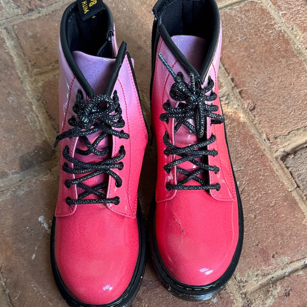 Dr. Martens Kids Pink and Lavender Boots